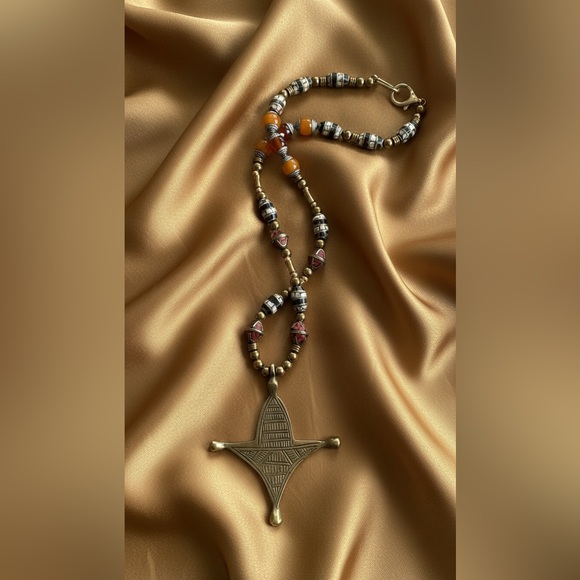 26 inch Brass bead necklace NWOT - Picture 4 of 16